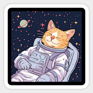 Astronaut Cat Sticker